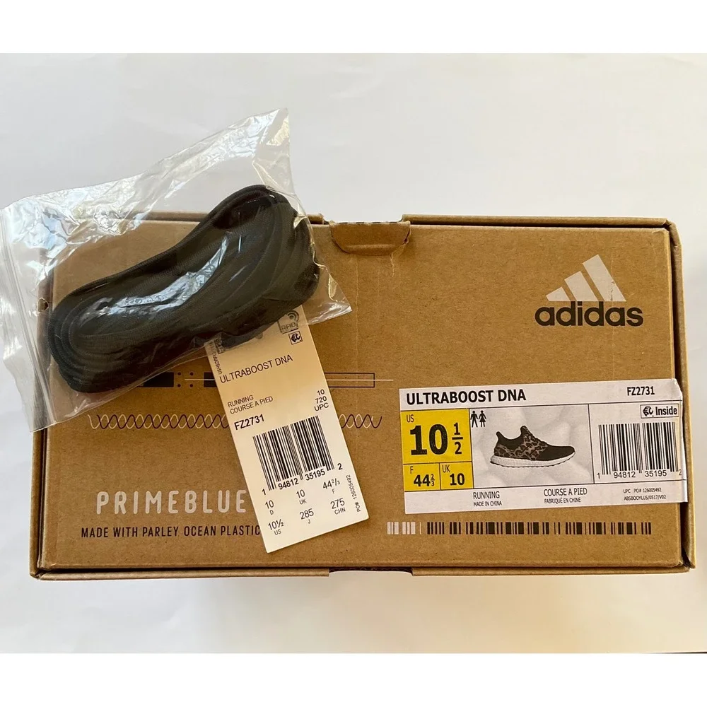 Adidas Ultraboost DNA Leopard Neon Pony Hair Shoes FZ2731 Men10.5 Women 11.5 NIB